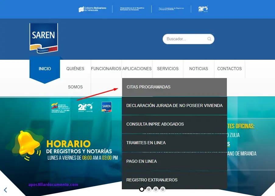 Cita para apostillar documentos en Barinas